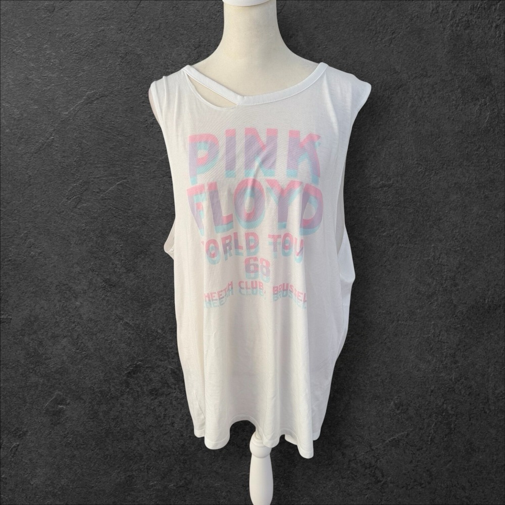 Pink Floyd Sleeveless‎ Strap Back Graphic Tank Top Deconstructed Lucky Brand Xl